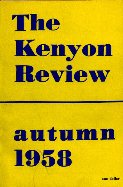 Autumn 1958 Cover Image