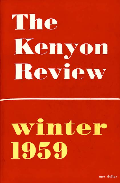 Winter 1959 Cover Image