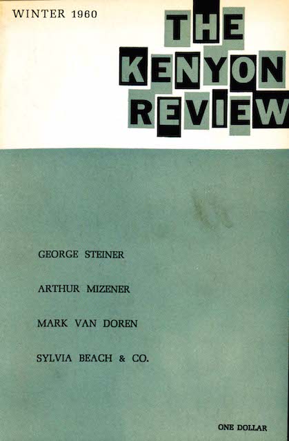 Winter 1960 Cover Image