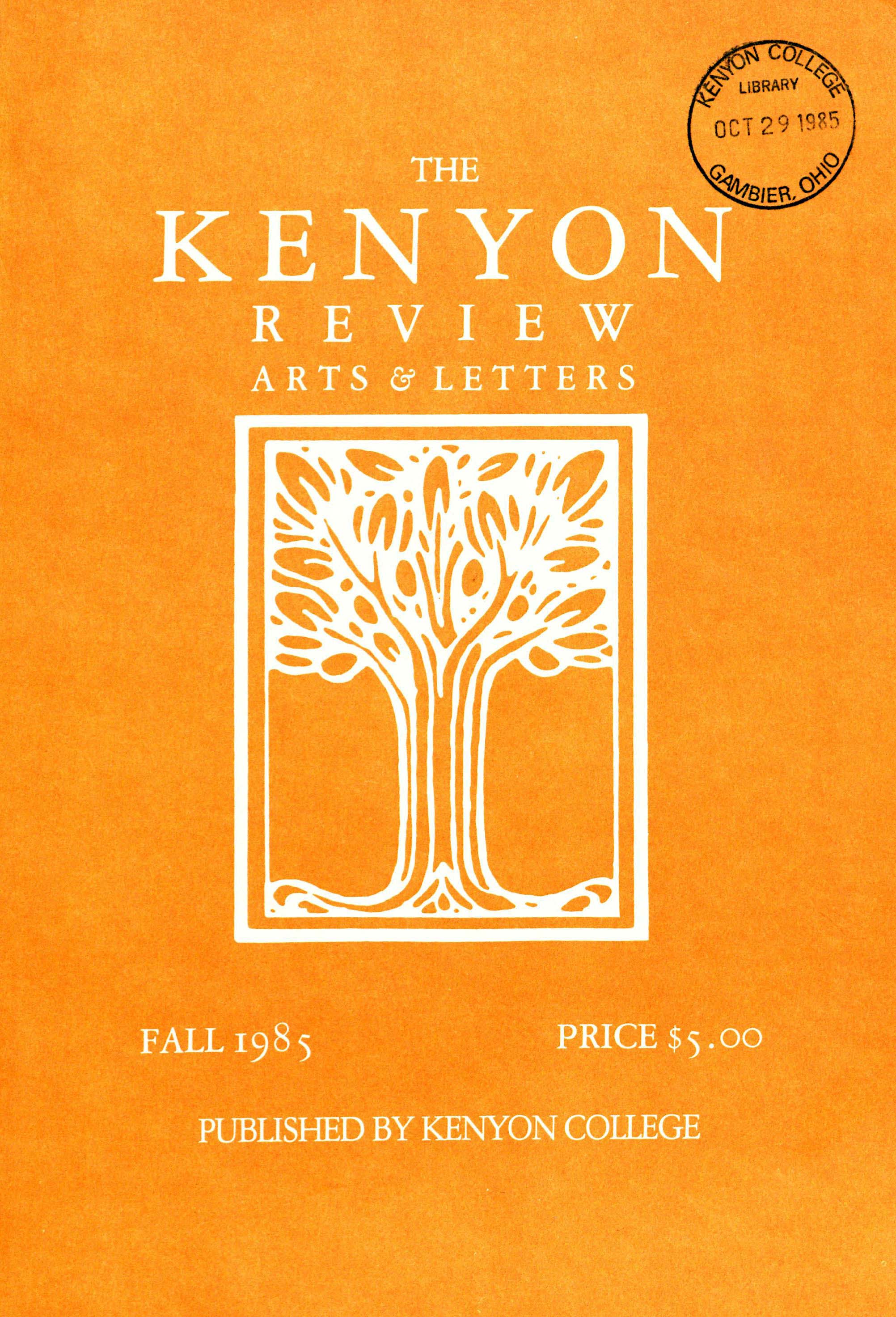 Autumn 1985 Cover