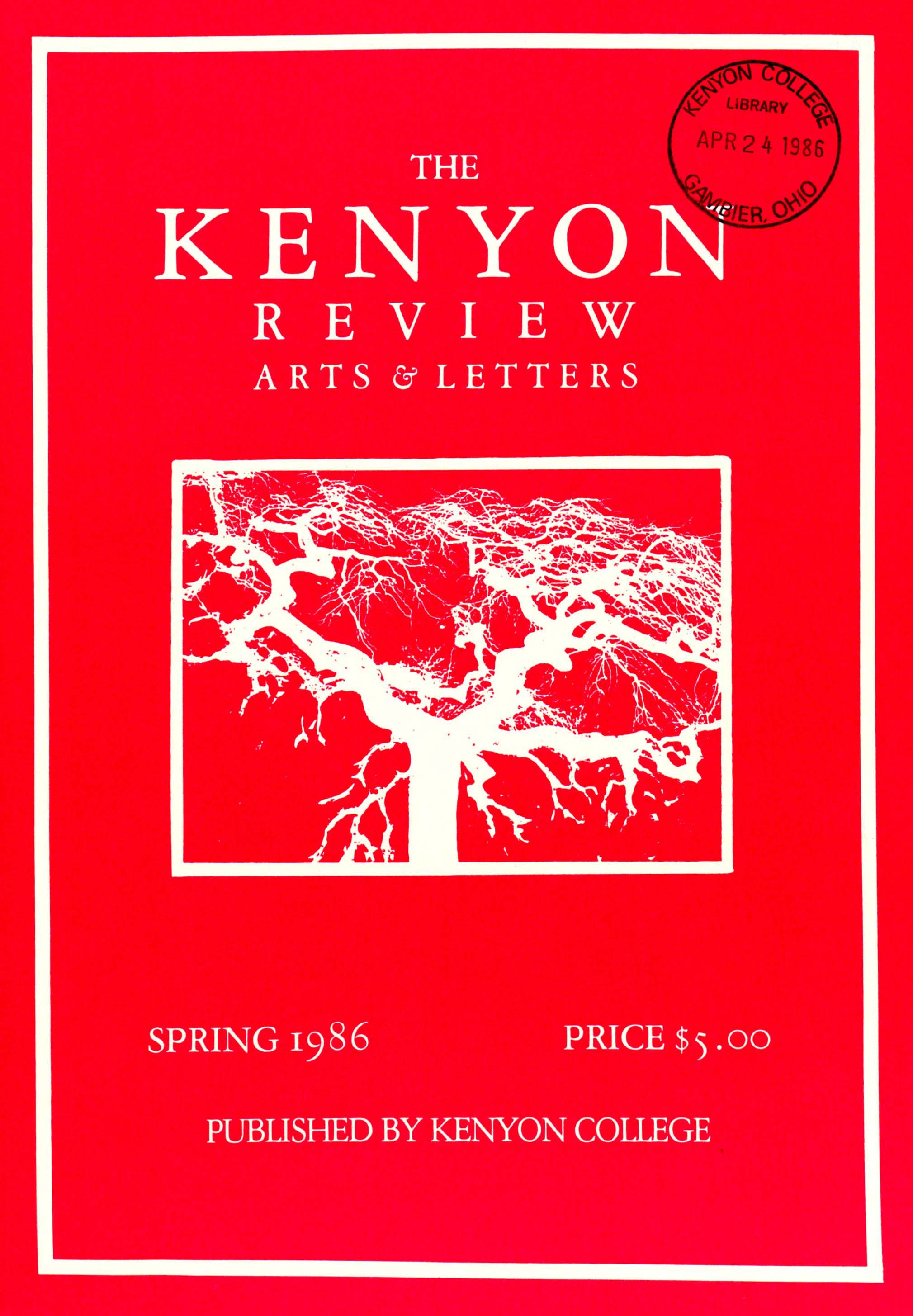 Spring 1986 Cover Image